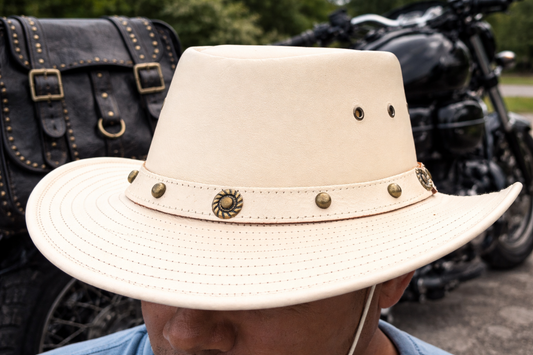 Real Leather Cowboy Style Hat