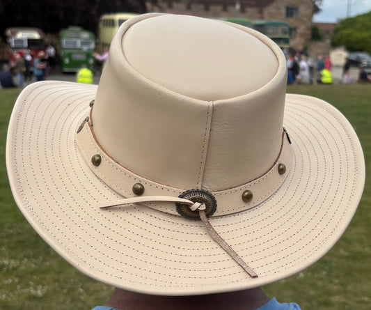 Real Leather Cowboy Style Hat