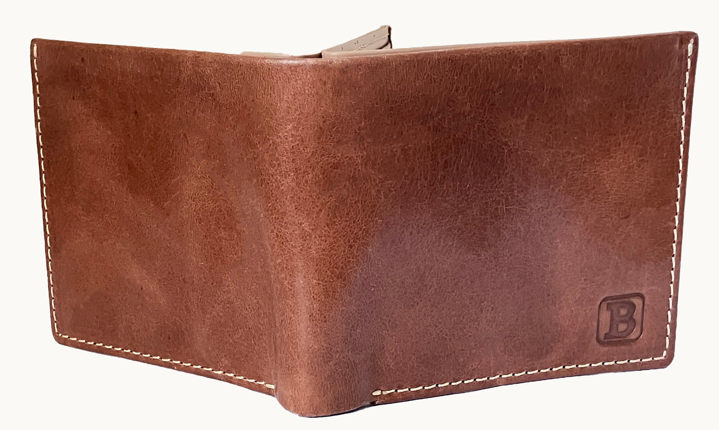 Real Leather Trifold Wallet