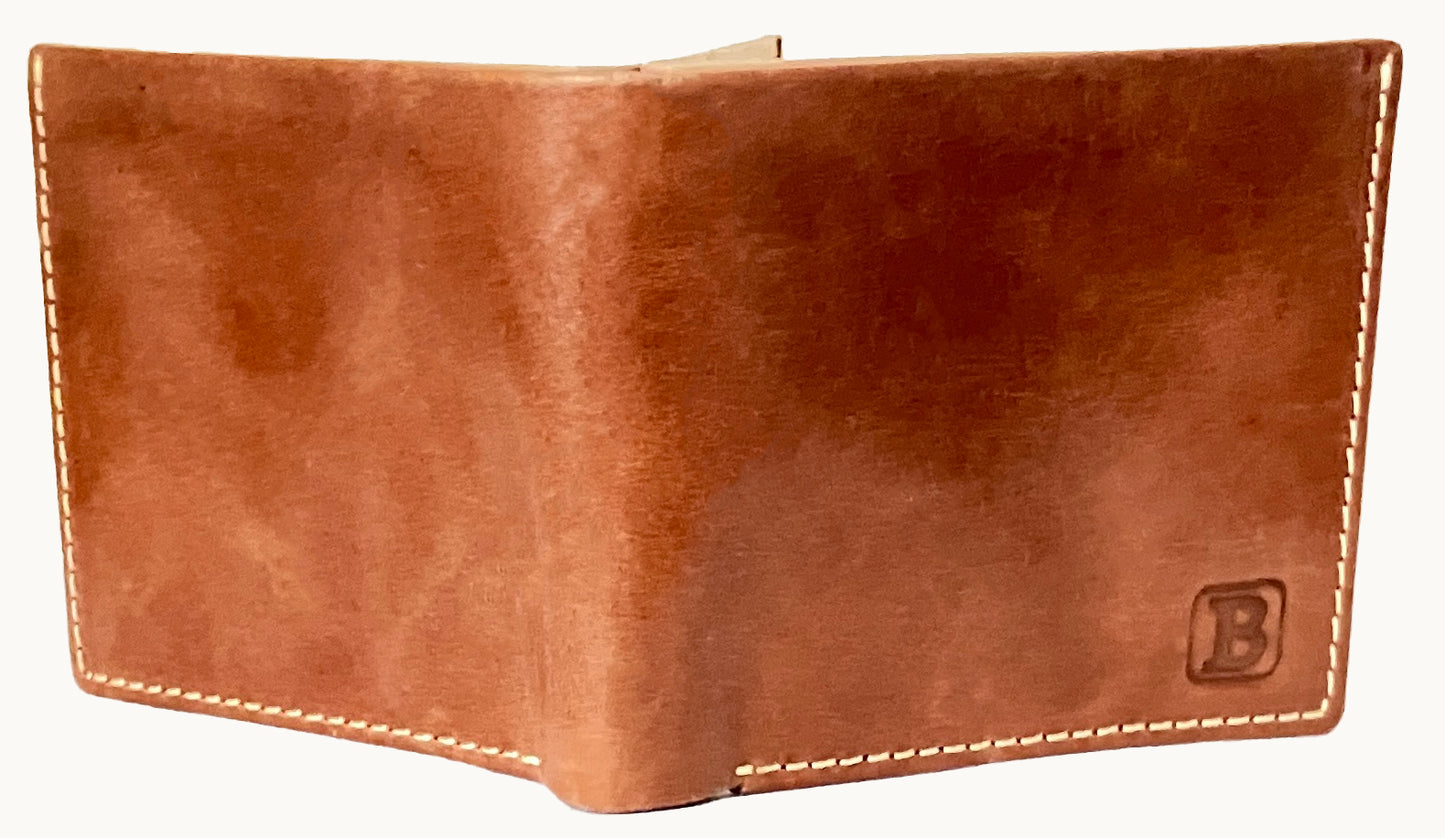 Real Leather Trifold Wallet