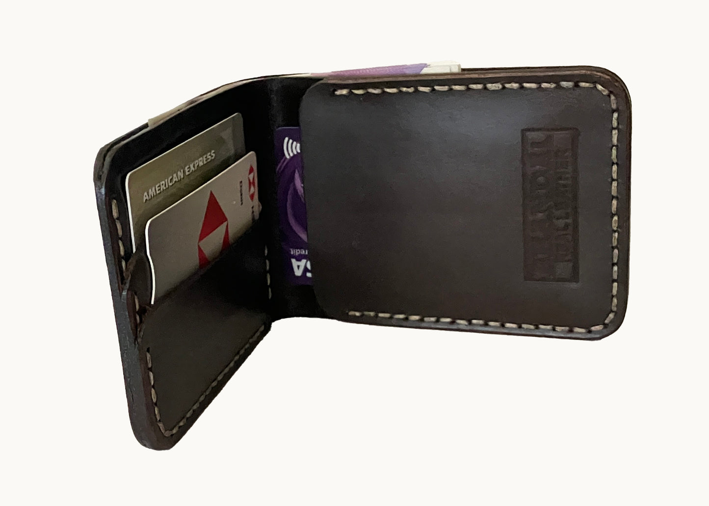 Real Leather Bifold Wallet-Handmade