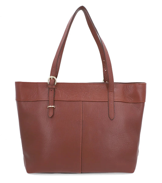 Women Tan Real Leather Bag