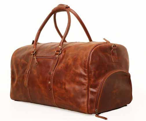 Real Leather Duffle Bag