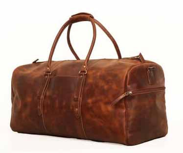 Real Leather Duffle Bag