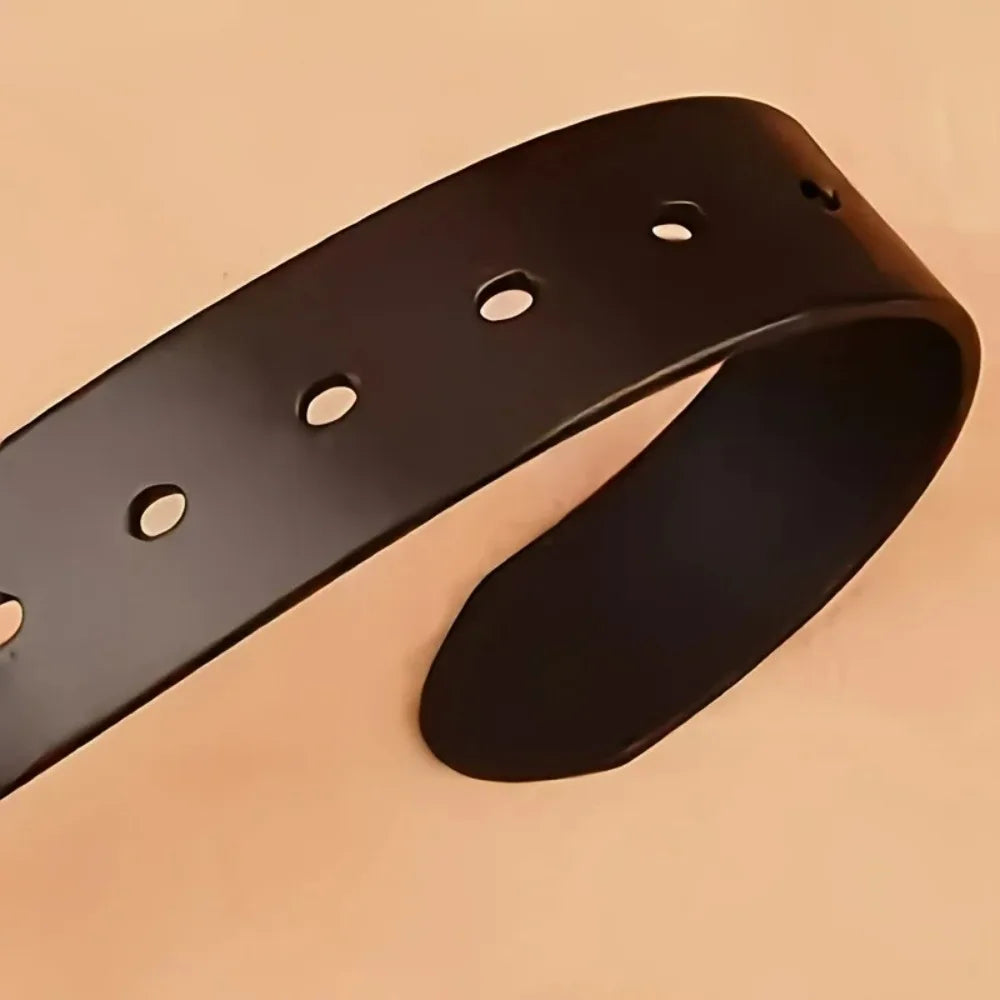26GenuineLeatherFor Men's High Quality Buckle Jeans Cowskin Casual Belts Business Cowboy Waistband Male Fashion Designer 2024New