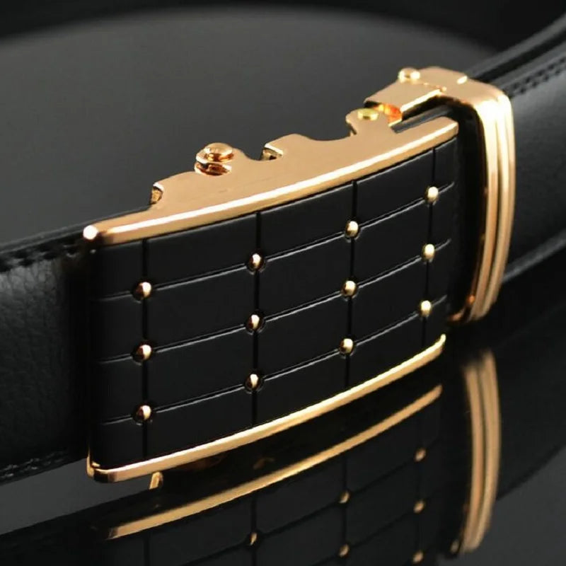 Genuine Leather Automatic Men's Belts Luxury Business Strap Belts for Men Designer Belts Male High Quality