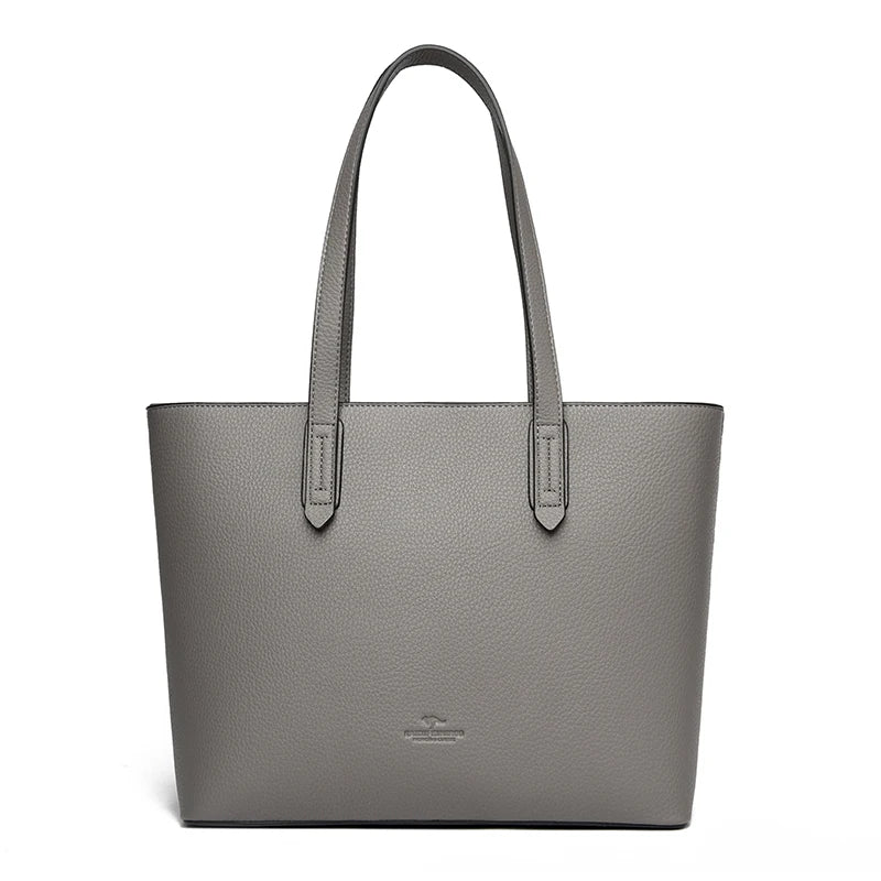 New High Quality Fashion Soft Leather Women's Bucket Bag Luxury Trendy Women Handbag Large Capacity Female Shopping Bags Wallet