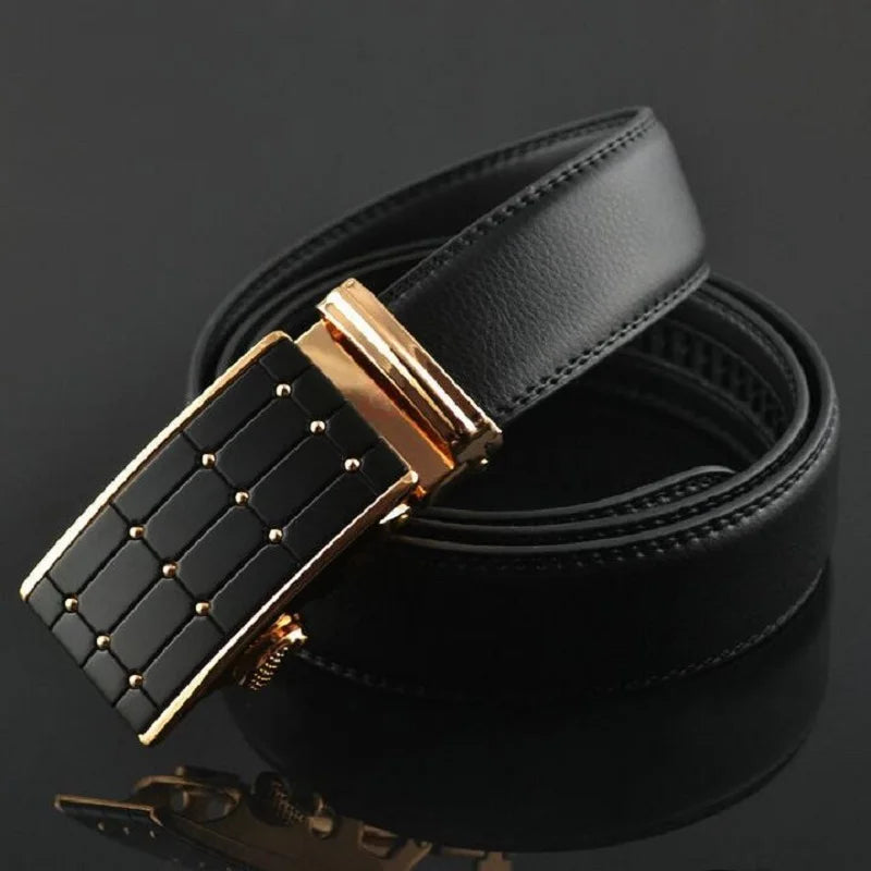 Genuine Leather Automatic Men's Belts Luxury Business Strap Belts for Men Designer Belts Male High Quality