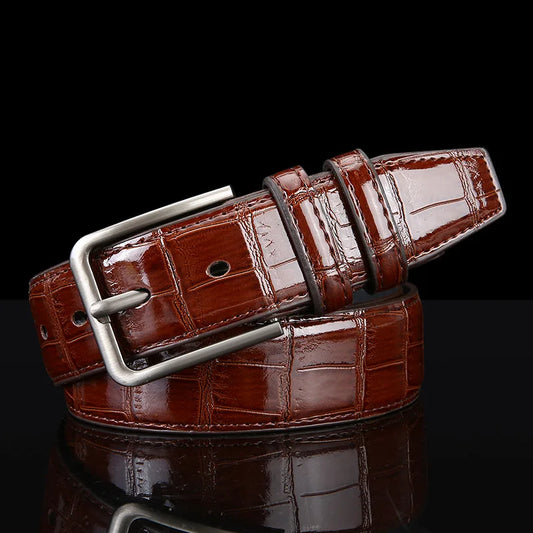2026 New Business Belt Men Top Quality PU Luxury Leather Waist Strap Black Male Buckle Jeans Belts for Men