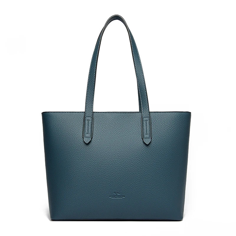 New High Quality Fashion Soft Leather Women's Bucket Bag Luxury Trendy Women Handbag Large Capacity Female Shopping Bags Wallet