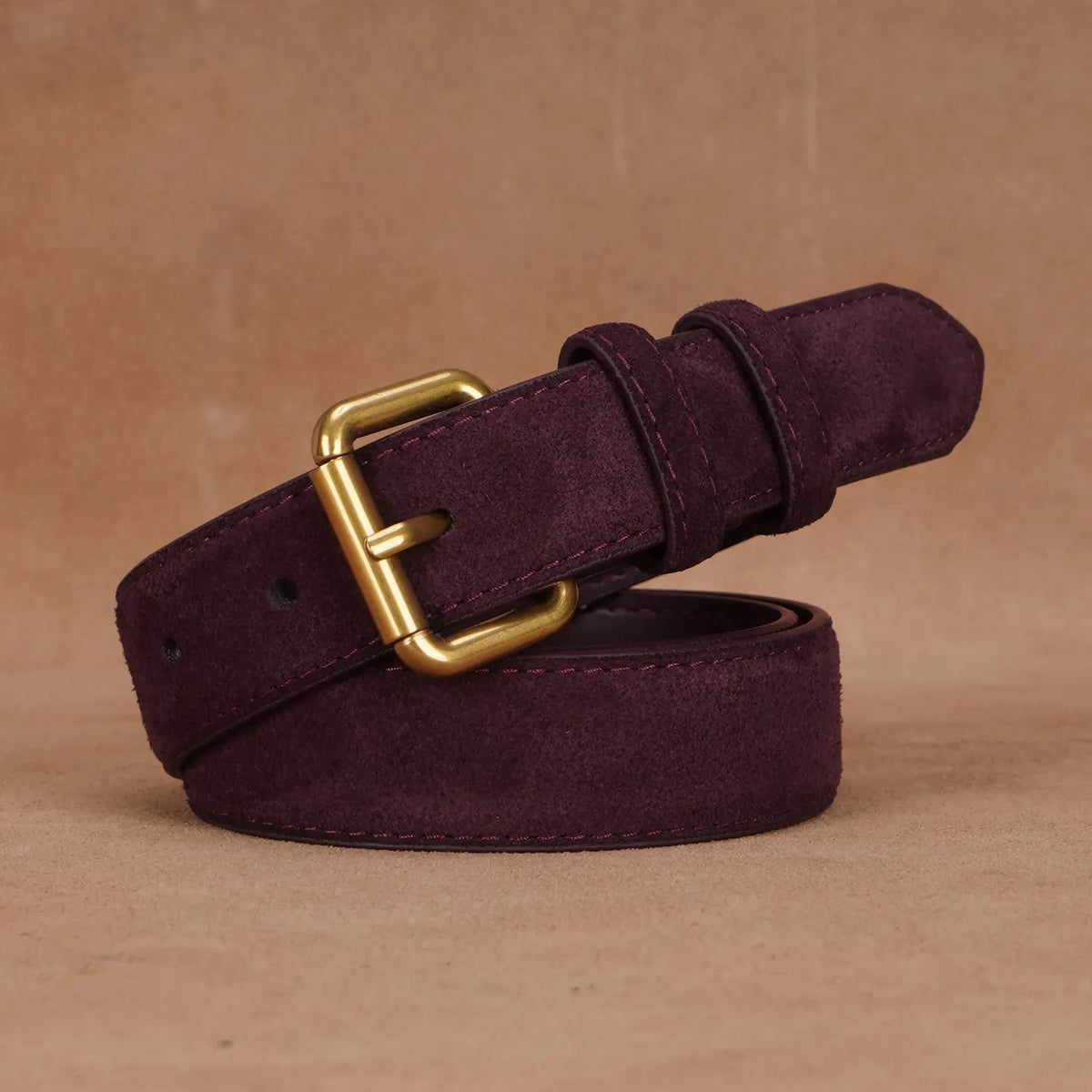 Fashion Suede Cowhide Skinny Belt for Women Trendy Genuine Leather Waistband with Jeans Pants Dress Ladies Designer Thin Belts