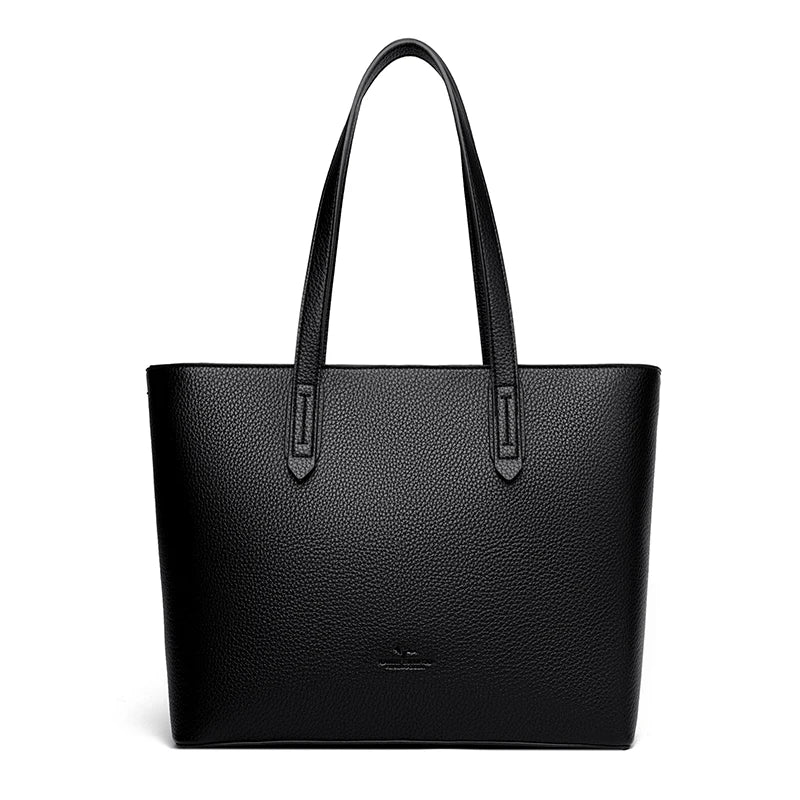 New High Quality Fashion Soft Leather Women's Bucket Bag Luxury Trendy Women Handbag Large Capacity Female Shopping Bags Wallet
