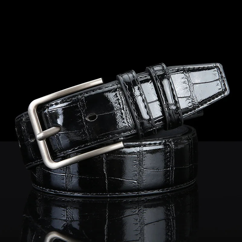 2026 New Business Belt Men Top Quality PU Luxury Leather Waist Strap Black Male Buckle Jeans Belts for Men