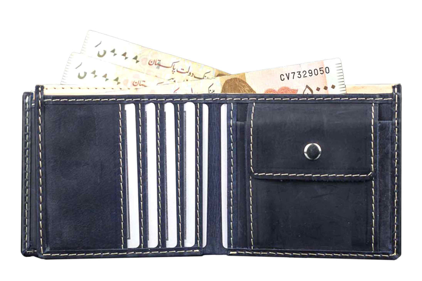 Real Leather Trifold Wallet