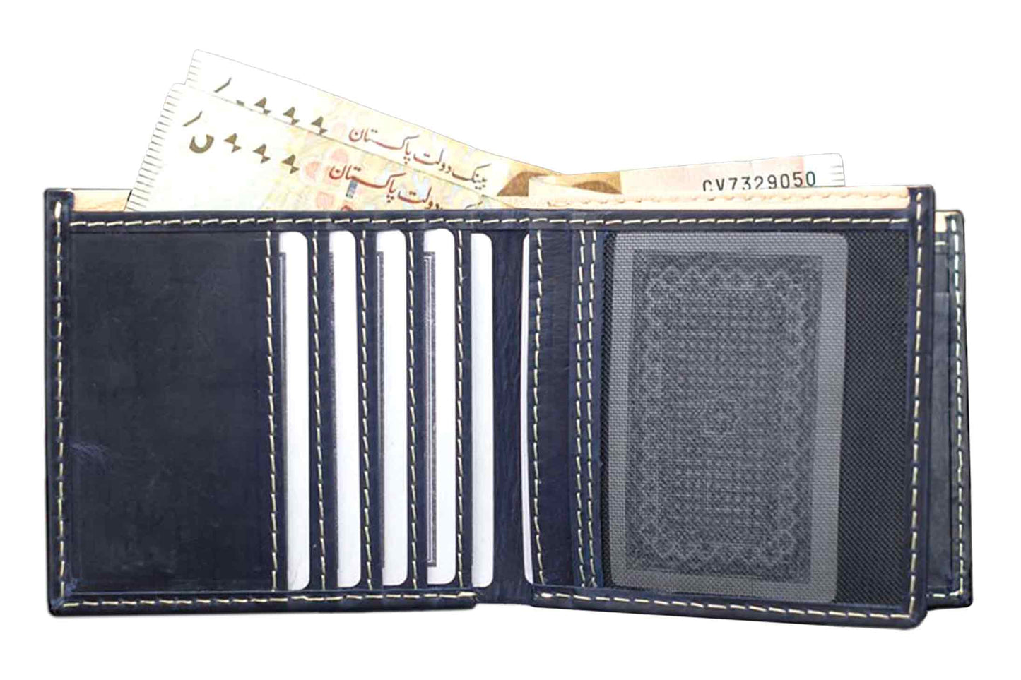 Real Leather Trifold Wallet