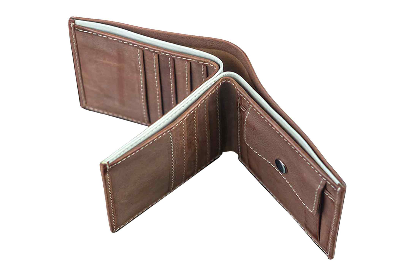 Real Leather Trifold Wallet